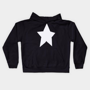 Periwinkle Blue Very Peri Almost White Tone Star Kids Hoodie